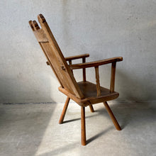Load image into Gallery viewer, 18th Century Rustik Oak Welsh Vernacular Armchair Hall Chair
