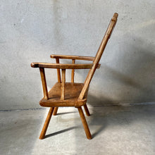 Load image into Gallery viewer, 18th Century Rustik Oak Welsh Vernacular Armchair Hall Chair
