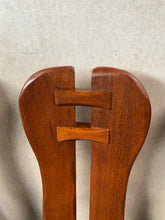 Load image into Gallery viewer, Set of 4 Solid Oak Brutalist Dining Chairs by Kunstmeubelen De Puydt, Belgium 1970
