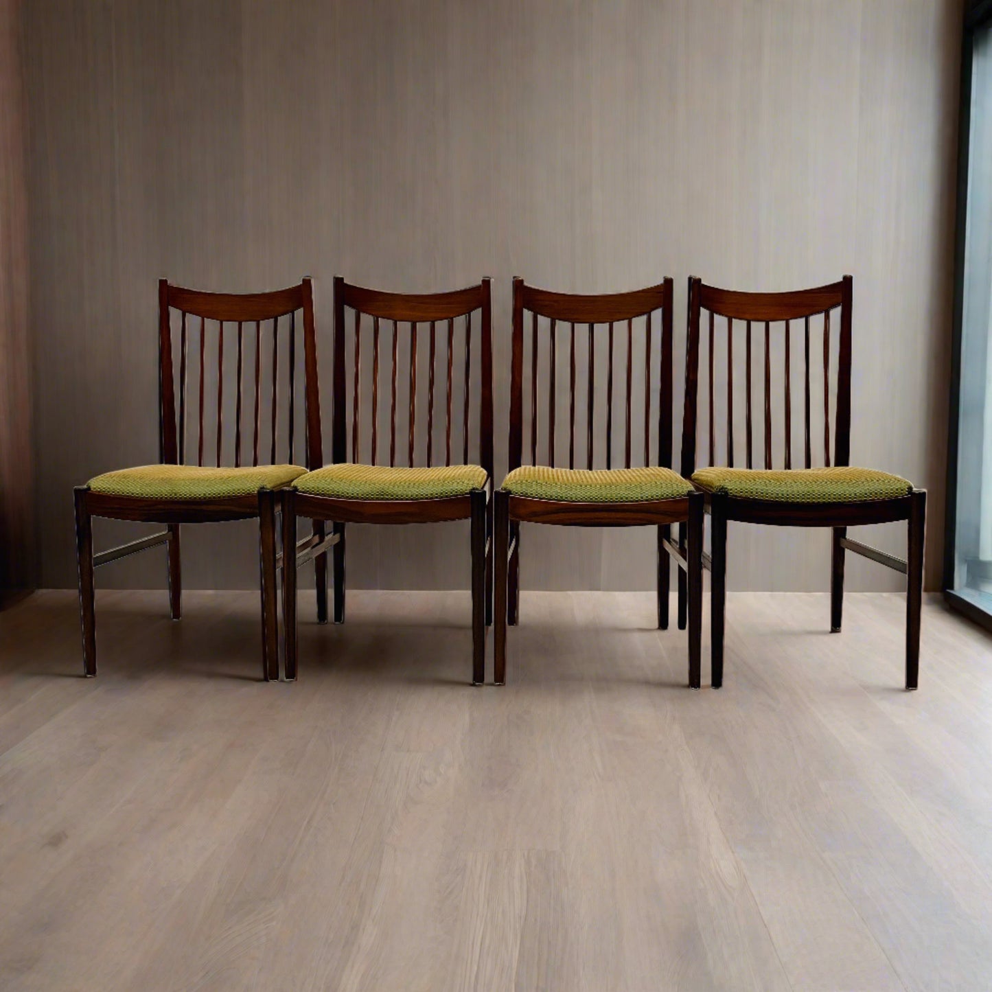 4 x Esszimmerstühle Modell 422 aus Palisanderholz von Arne Vodder für Sibast, Dänemark, 1960er Jahre