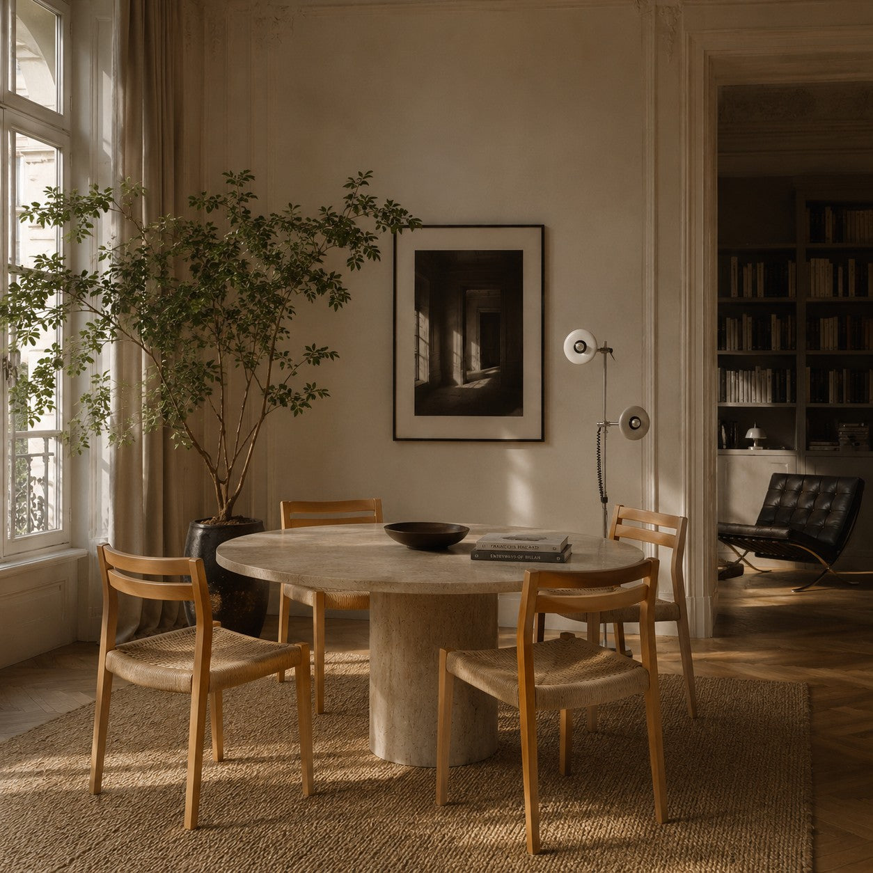 4 x Model 401 Dining Chairs by Niels O. Møller for Jl Møller Møbelfabrik, Denmark 1970