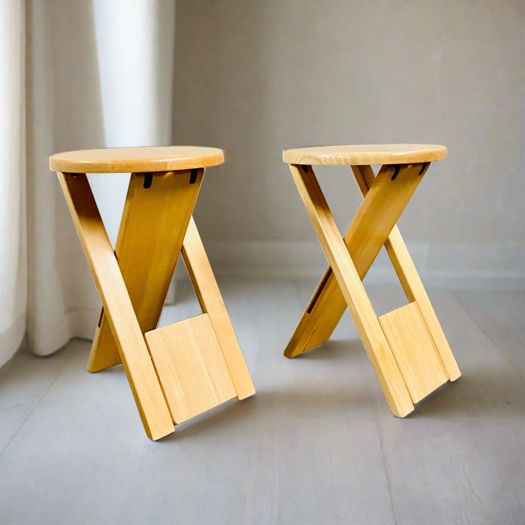 2 Folding Chairs SUZY by Adrian Reed for Princes Design Works, United Kingdom 1980