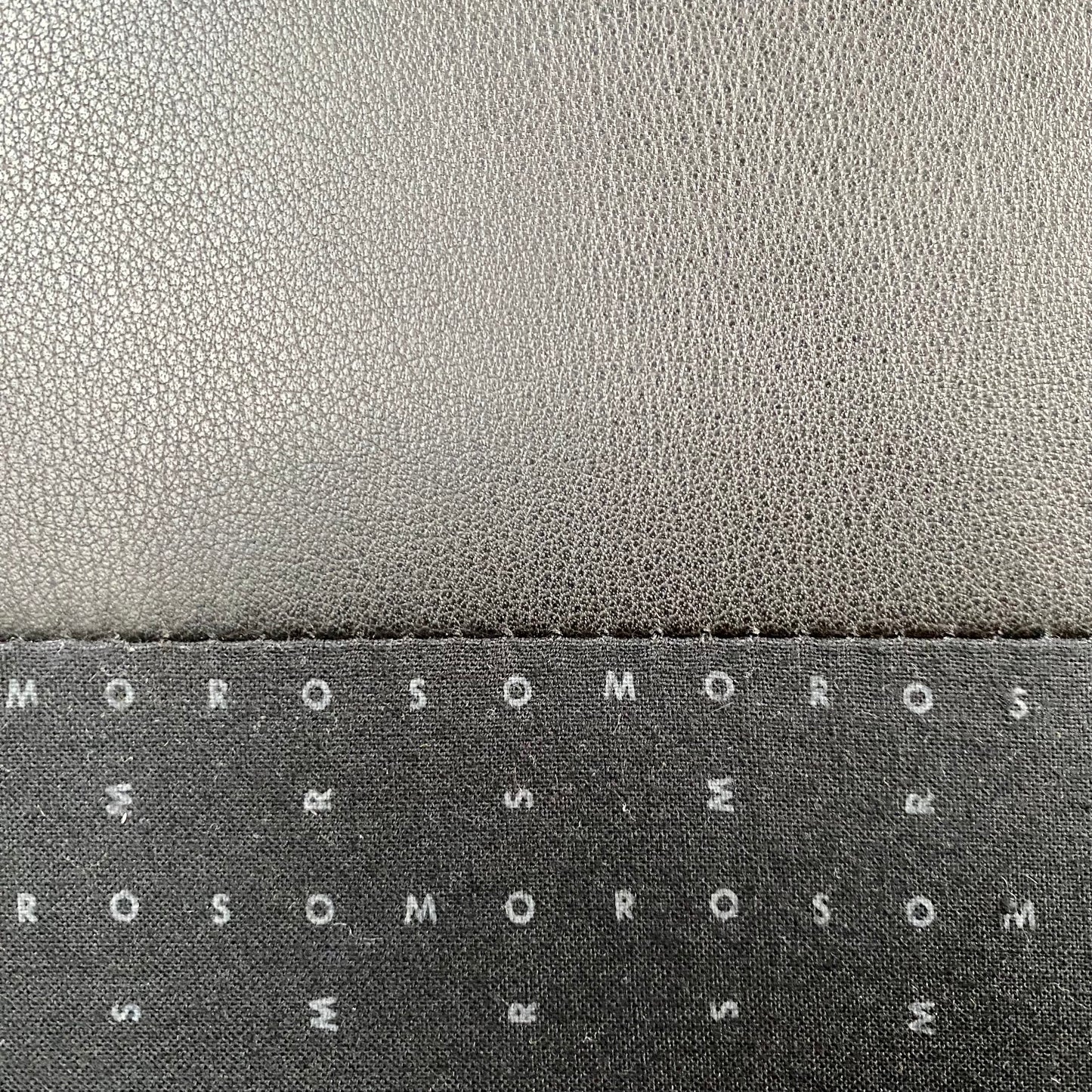 Antonio Citterio Braun-Schwarzes Ledersofa „Cricket“ für Moroso Italien 1980