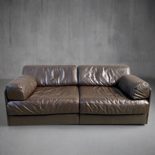 Load image into Gallery viewer, Brown Leather De Sede Ds-76 Modular Sofa, Switzerland 1970
