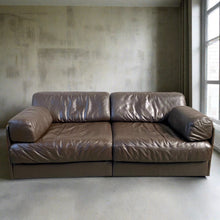 Load image into Gallery viewer, Brown Leather De Sede Ds-76 Modular Sofa, Switzerland 1970
