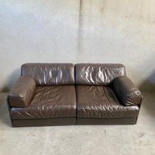 Load image into Gallery viewer, Brown Leather De Sede Ds-76 Modular Sofa, Switzerland 1970
