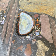 Load image into Gallery viewer, Brutalist Rectangular Slate Stone Agate Coffee Table by Paul Kingma 1989
