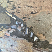Load image into Gallery viewer, Brutalist Rectangular Slate Stone Agate Coffee Table by Paul Kingma 1989
