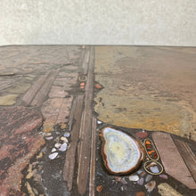 Load image into Gallery viewer, Brutalist Rectangular Slate Stone Agate Coffee Table by Paul Kingma 1989
