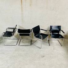 Load image into Gallery viewer, 8 x Leather Cantilever Dining Chairs by Mart Stam for Matteo Grassi, Italy 1970
