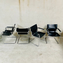 Load image into Gallery viewer, 8 x Leather Cantilever Dining Chairs by Mart Stam for Matteo Grassi, Italy 1970

