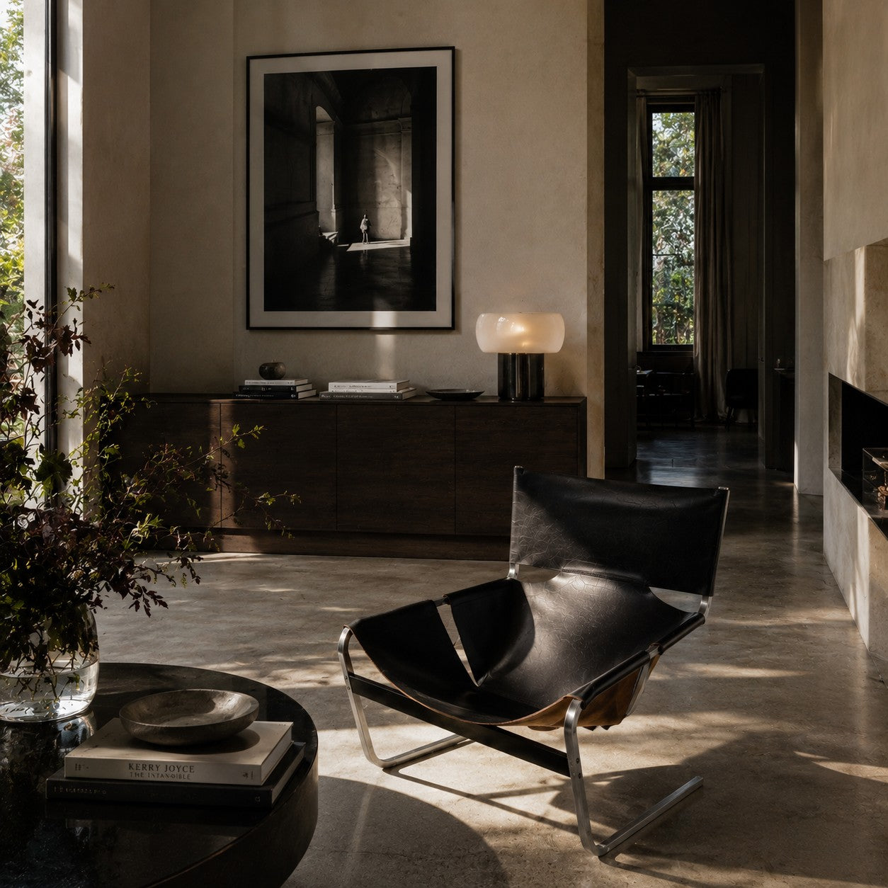 Black Leather Lounge Chair "F444" by Pierre Paulin for Artifort Netherlands 1963