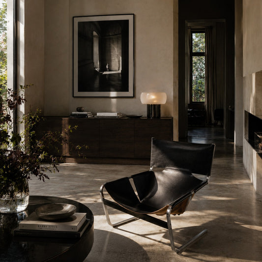 Black Leather Lounge Chair "F444" by Pierre Paulin for Artifort Netherlands 1963