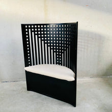 Load image into Gallery viewer, Black Stained Ashwood and Sheepskin Willow Chair by Charles Rennie Mackintosh for Cassina, Italy 1970
