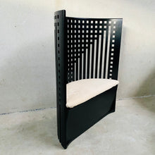 Load image into Gallery viewer, Black Stained Ashwood and Sheepskin Willow Chair by Charles Rennie Mackintosh for Cassina, Italy 1970

