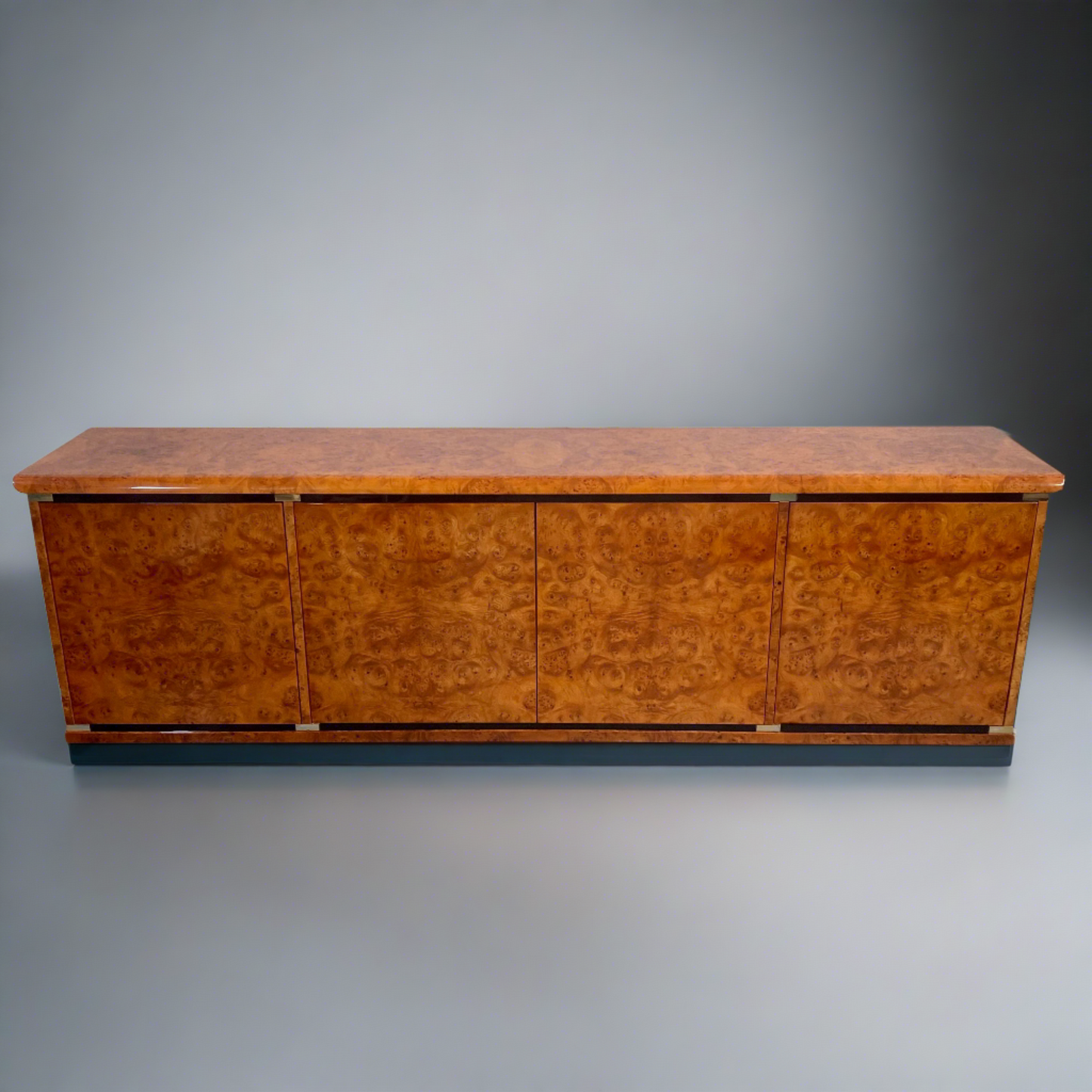 Buffet en loupe de bruyère par Guerini Emilio pour Gdm Design, Italie 1980