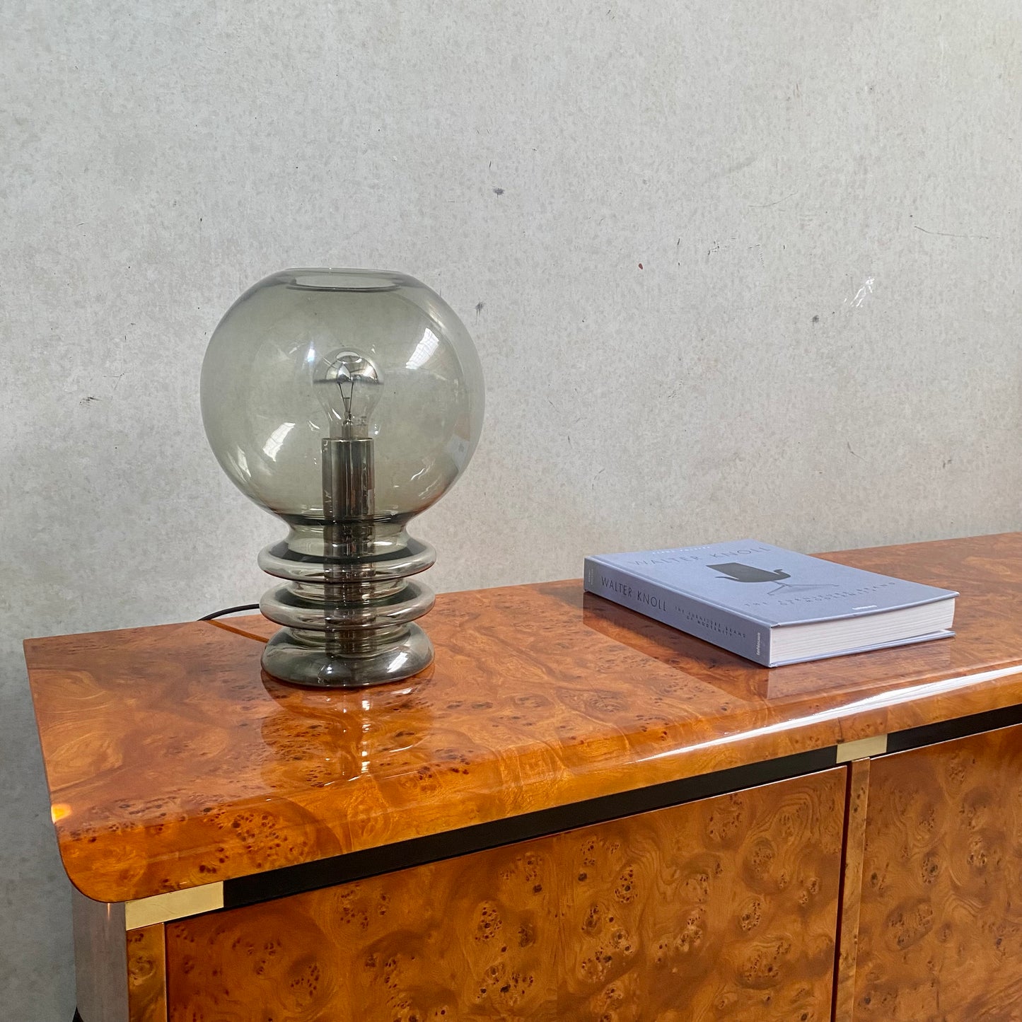 Buffet en loupe de bruyère par Guerini Emilio pour Gdm Design, Italie 1980