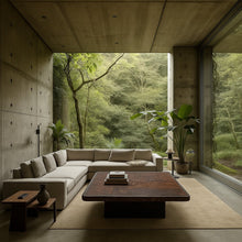 Load image into Gallery viewer, Brutalist Square Slate Stone Brown Agate Coffee Table by Paul Kingma 1990
