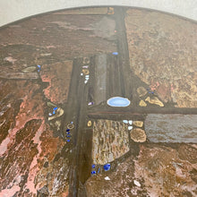 Load image into Gallery viewer, Brutalist Round Dining Table With Agate and Cast Iron Base by Paul Kingma 1980
