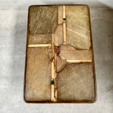 Load image into Gallery viewer, Brutalist Rectangular Slate Stone Ammonite Coffee Table Paul Kingma Netherlands 1996
