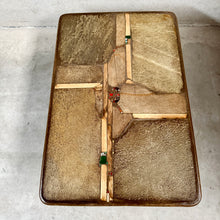 Load image into Gallery viewer, Brutalist Rectangular Slate Stone Ammonite Coffee Table Paul Kingma Netherlands 1996
