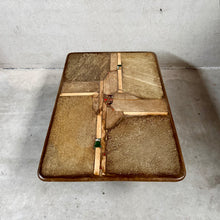 Load image into Gallery viewer, Brutalist Rectangular Slate Stone Ammonite Coffee Table Paul Kingma Netherlands 1996
