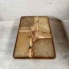 Load image into Gallery viewer, Brutalist Rectangular Slate Stone Ammonite Coffee Table Paul Kingma Netherlands 1996
