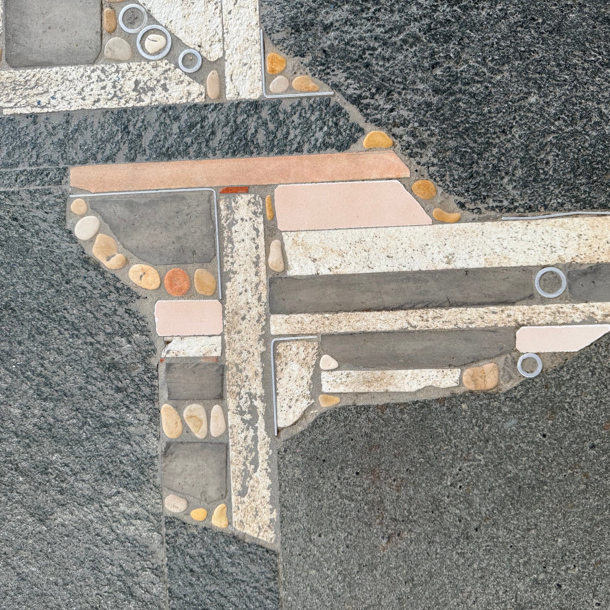 Brutalist Slate Stone Round Coffee Table By Sculptor Paul Kingma