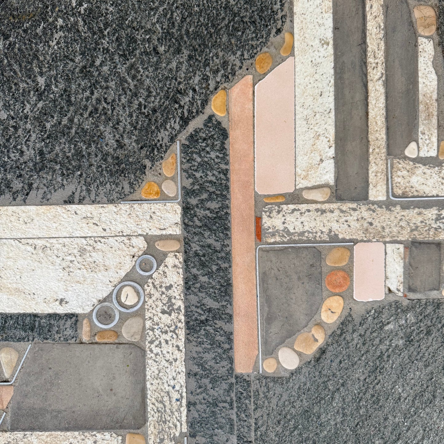 Brutalist Slate Stone Round Coffee Table By Sculptor Paul Kingma