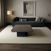 Load image into Gallery viewer, Brutalist Square Slate Stone Brown Agate Coffee Table by Paul Kingma 1990
