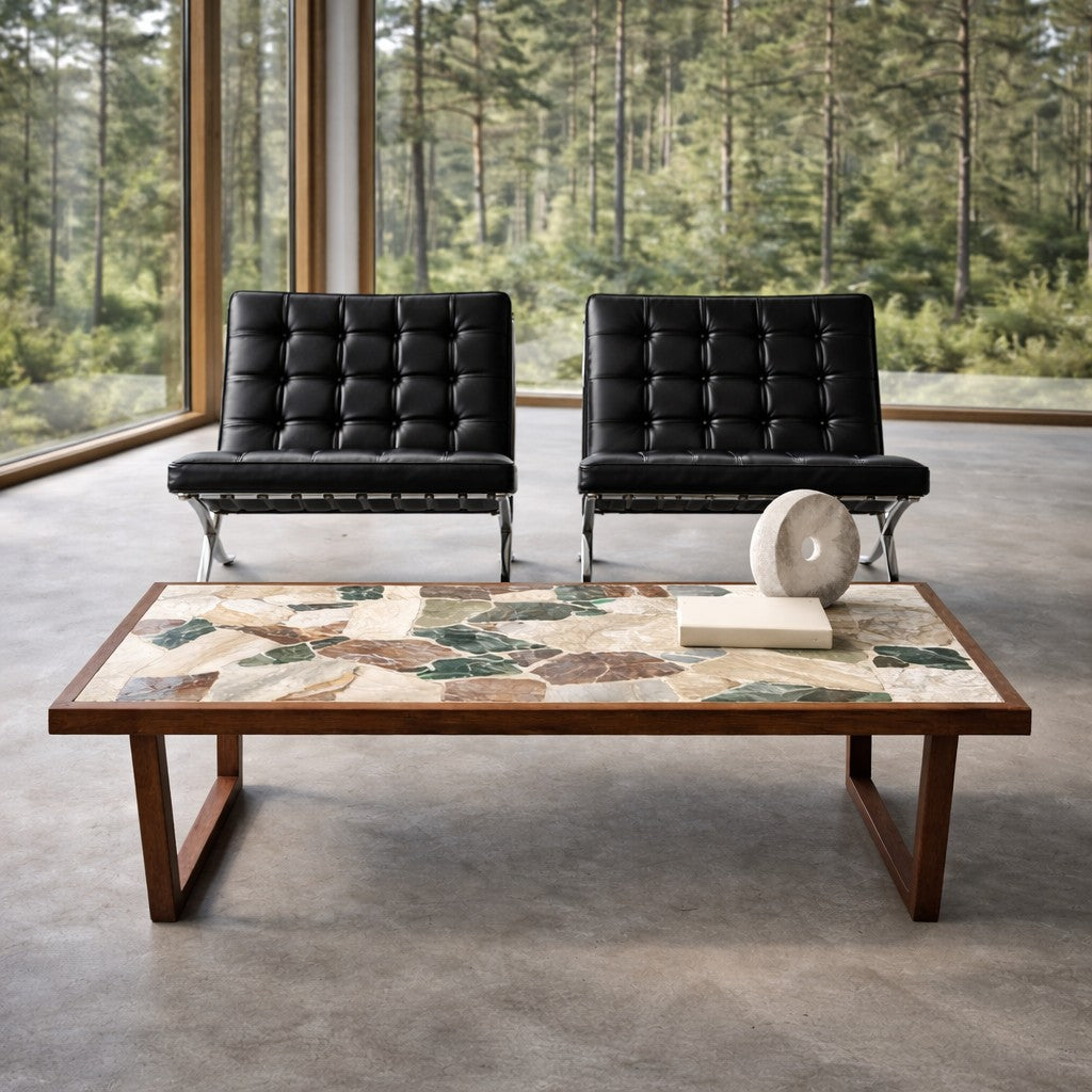 Brutalist Terrazzo Coffee Table in Style of Erling Viksjø 