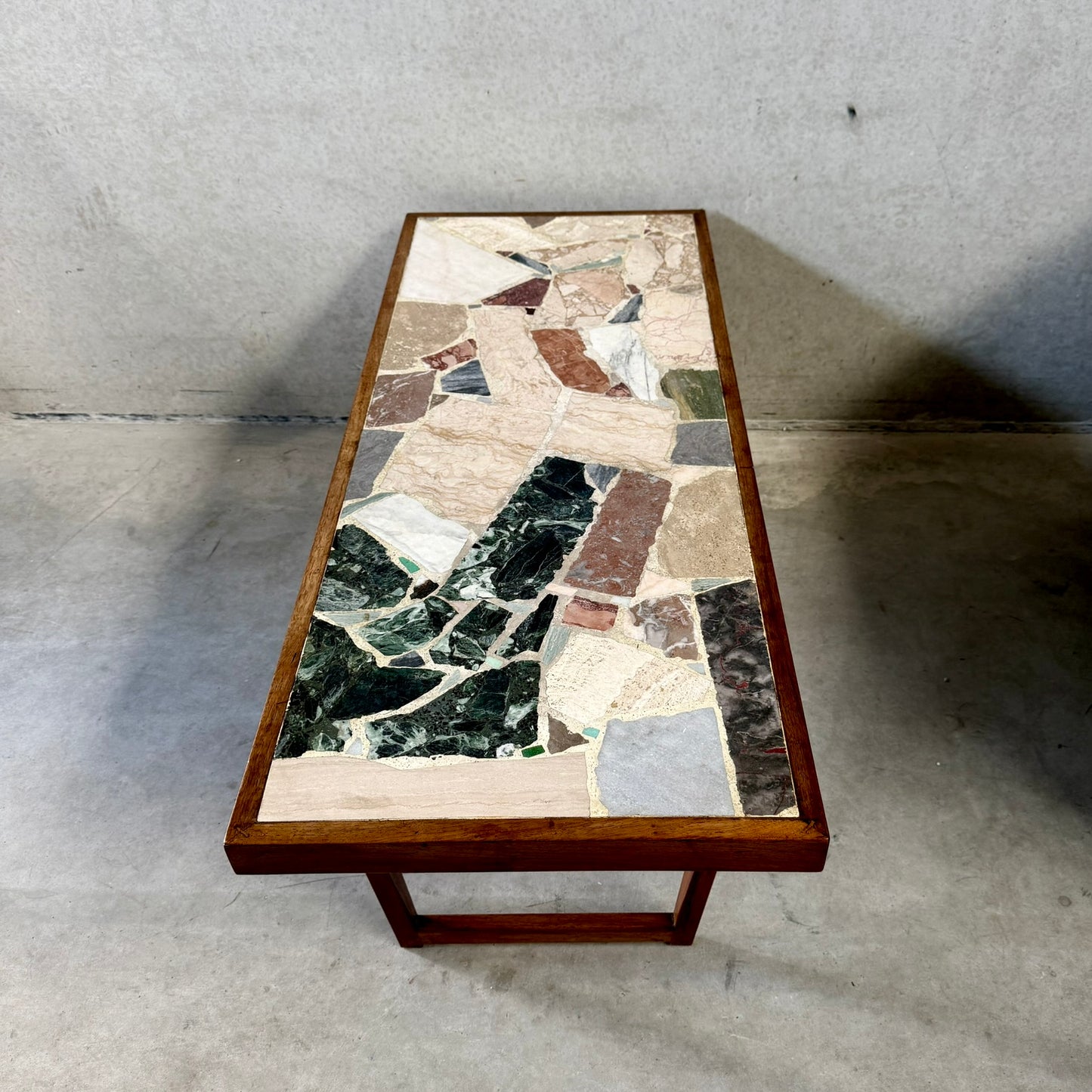 Brutalist Terrazzo Coffee Table in Style of Erling Viksjø 