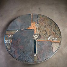Load image into Gallery viewer, Brutalist Round Coffee Table by Sculptor Paul Kingma, Netherlands 1984
