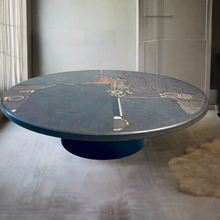 Load image into Gallery viewer, Brutalist Round Coffee Table by Sculptor Paul Kingma, Netherlands 1984

