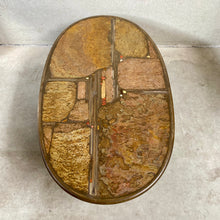 Load image into Gallery viewer, Brutalist Oval Coffee Table by Sculptor Paul Kingma Dutch Design Netherlands
