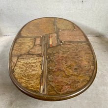 Load image into Gallery viewer, Brutalist Oval Coffee Table by Sculptor Paul Kingma Dutch Design Netherlands
