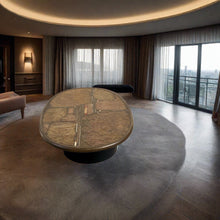Load image into Gallery viewer, Brutalist Oval Coffee Table by Sculptor Paul Kingma Dutch Design Netherlands
