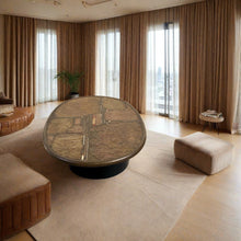 Load image into Gallery viewer, Brutalist Oval Coffee Table by Sculptor Paul Kingma Dutch Design Netherlands
