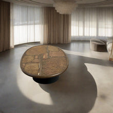 Load image into Gallery viewer, Brutalist Oval Coffee Table by Sculptor Paul Kingma Dutch Design Netherlands
