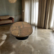 Load image into Gallery viewer, Brutalist Oval Coffee Table by Sculptor Paul Kingma Dutch Design Netherlands
