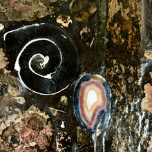 Load image into Gallery viewer, Brutalist Slate Stone Agate Round Coffee Table by Paul Kingma, Netherlands, 1989
