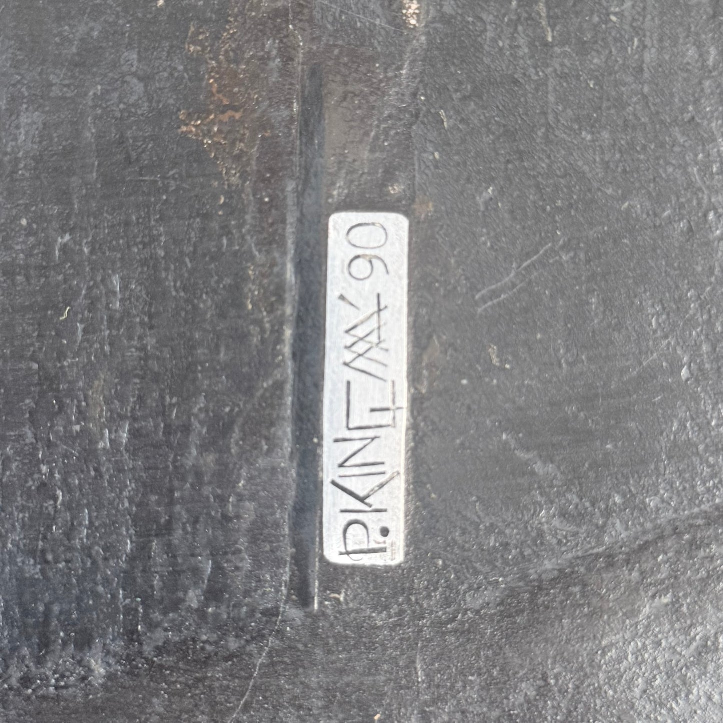 Brutalist Slate Stone Blue Agate Round Coffee Table by Paul Kingma, Netherlands 1990