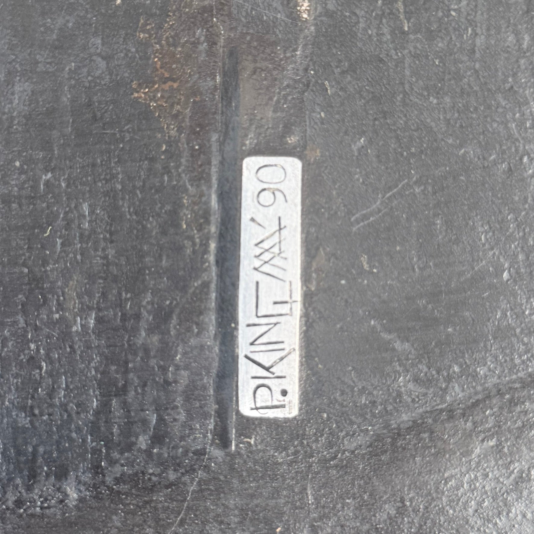 Brutalist Slate Stone Blue Agate Round Coffee Table by Paul Kingma, Netherlands 1990