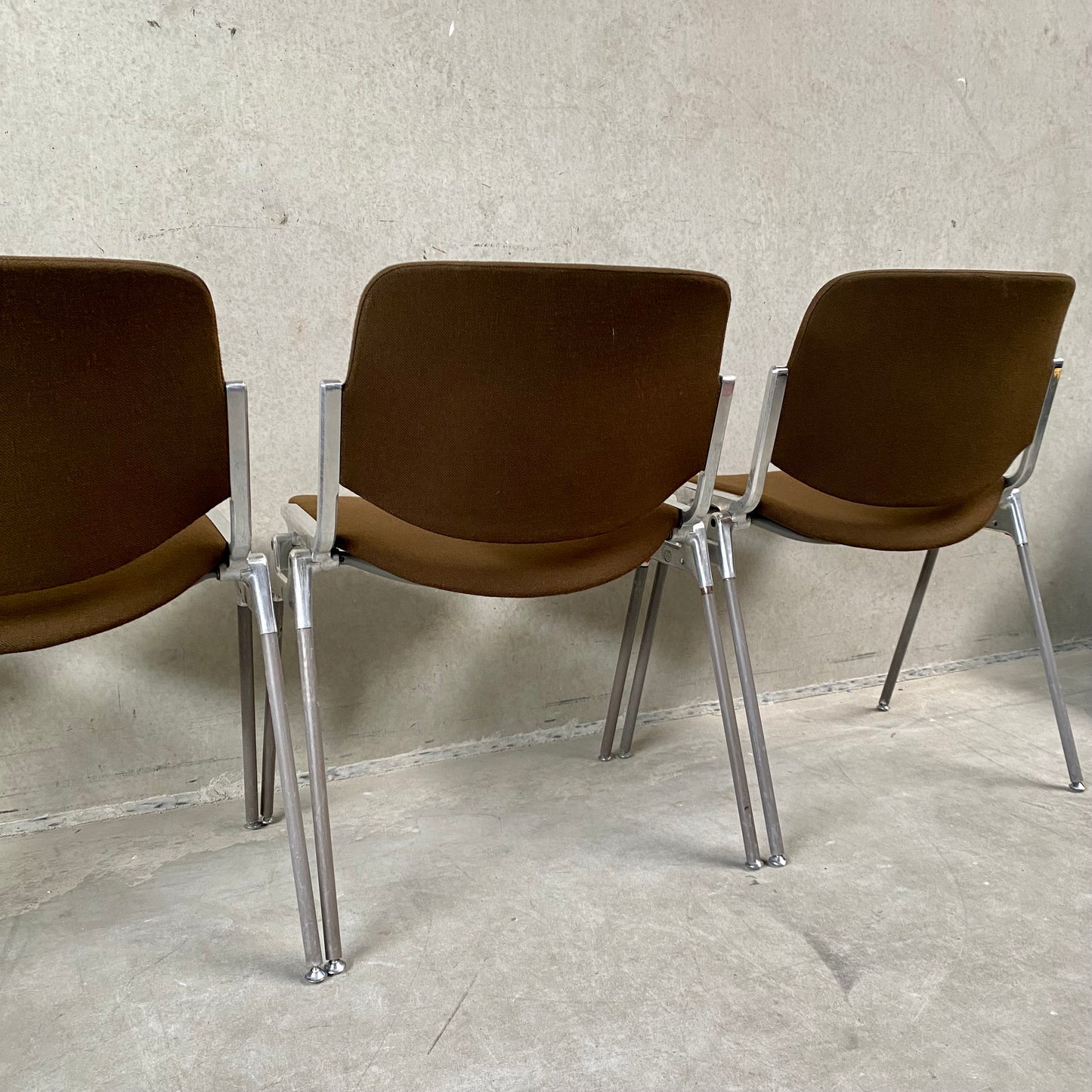 Ensemble de 4 chaises de salle à manger Castelli DSC 106 par Giancarlo Piretti, Italie 1970