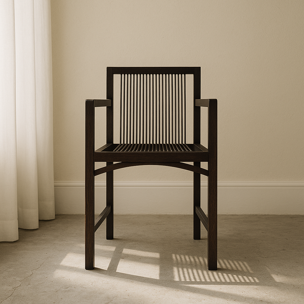 6 x Ruud-Jan Kokke black "latjes" chairs for 't Spectrum, Netherlands 1980