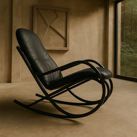Rocking Chair "Nonna" by Paul Tuttle for Strässle International, Switzerland 1970