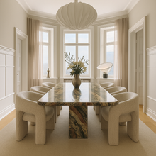 Load image into Gallery viewer, Large Mid-Century Cipollino Ondulato Marble Dining Table, Italy
