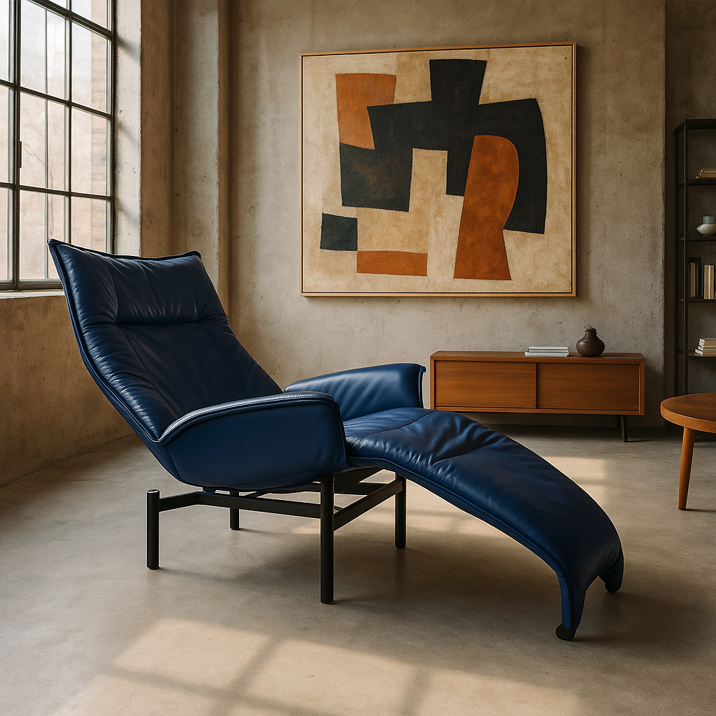 Mid-Century Vico Magistretti Lounge Chair for Cassina 