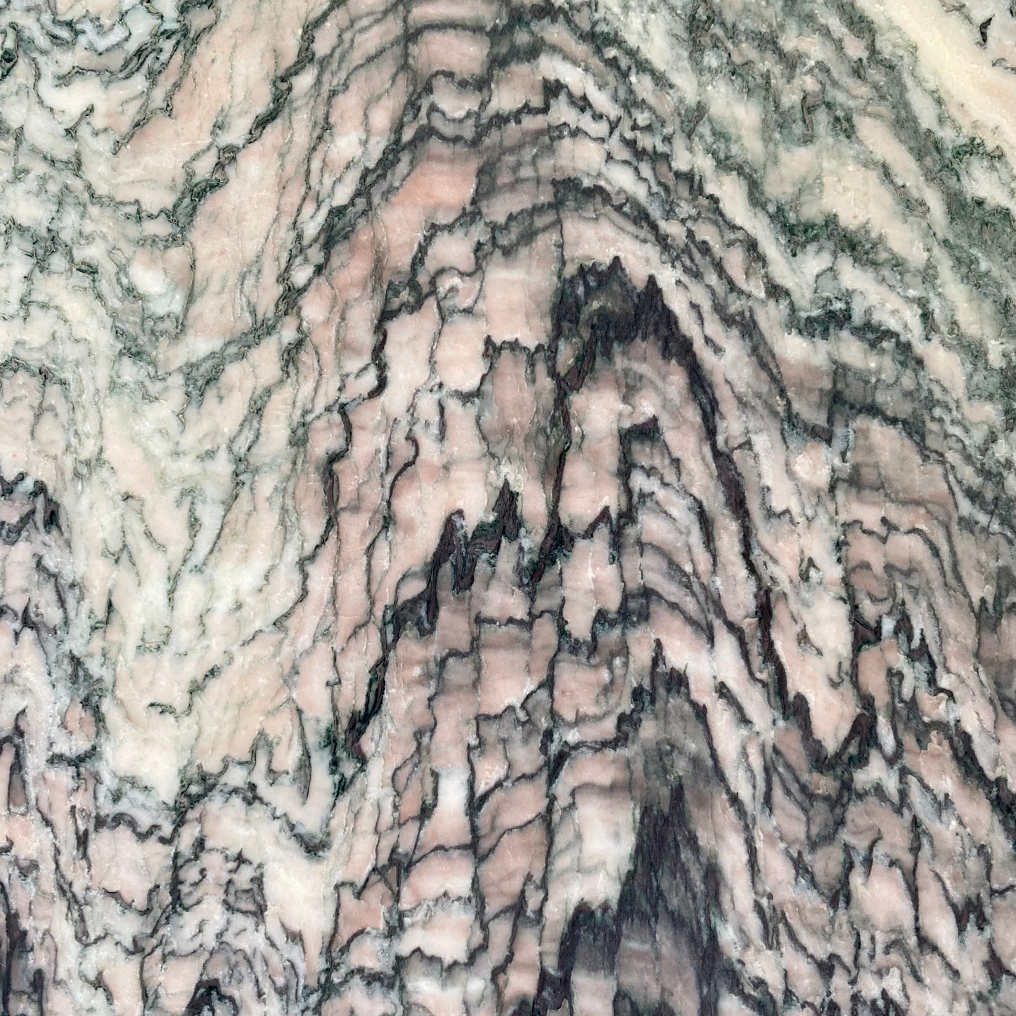 Runder Esstisch aus Cipollino-Marmor, Italien, 1980