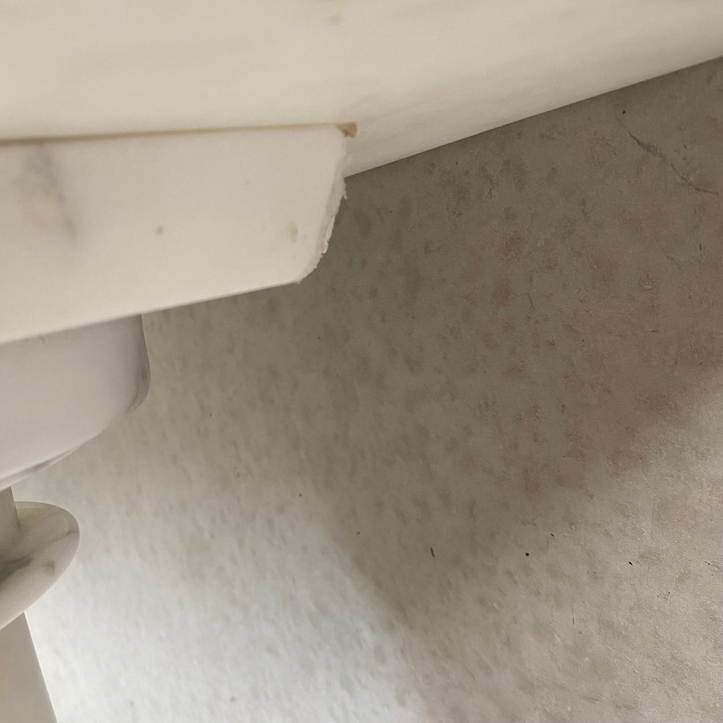 Console/table d'appoint classique en marbre blanc massif, Italie 1980